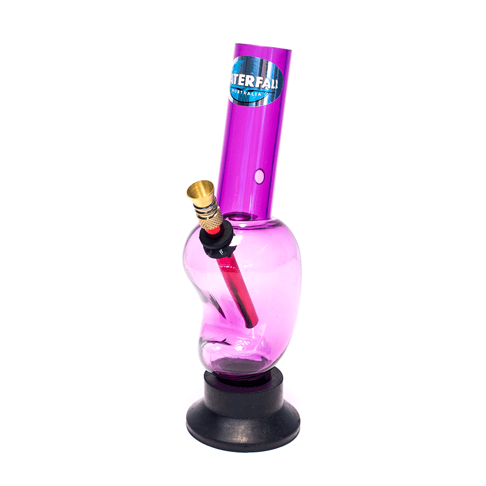 Acrylic Mango Bong - Purple Waterfall