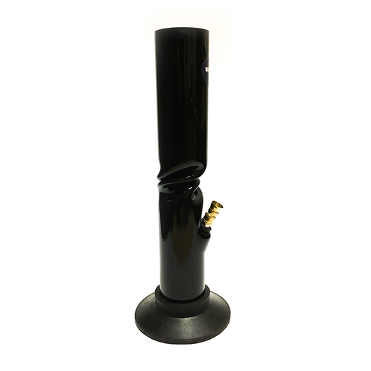 Acrylic Twist Bong - Black Waterfall