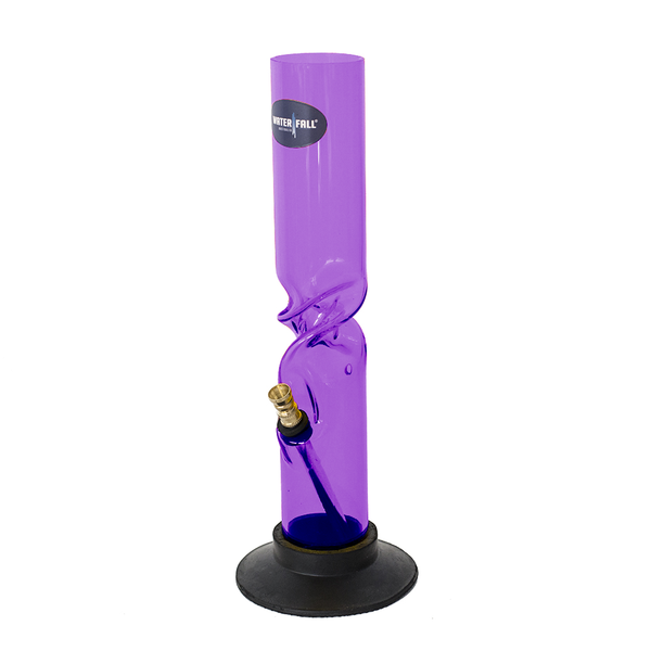 Acrylic Twist Bong - Purple Waterfall