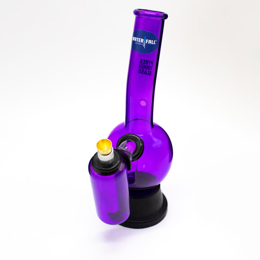 Zap Bonza Glass Bong - Purple (Chamber) Waterfall