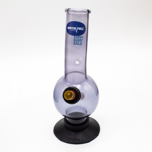Exterminator Glass Bong - Smoke Grey Waterfall