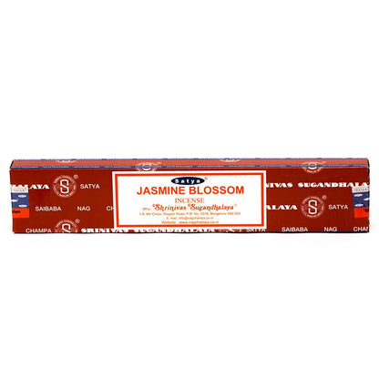 INCENSE - SATYA Nag Champa JASMINE BLOSSOM STICKS 15g The Bong Shop