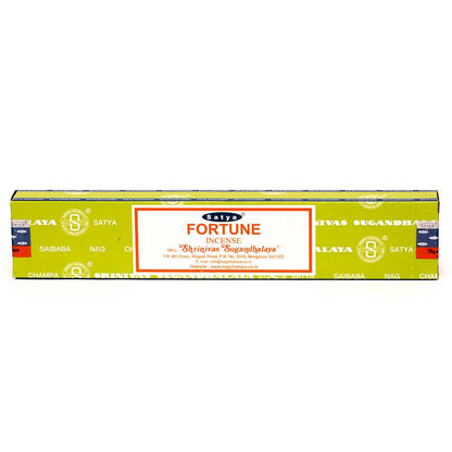 INCENSE - SATYA Nag Champa FORTUNE STICKS 15g The Bong Shop