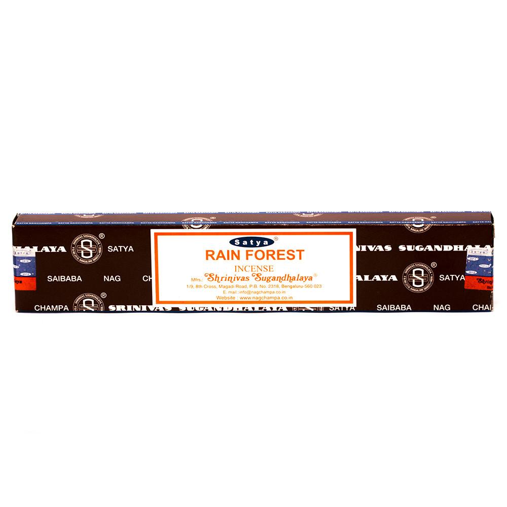 INCENSE - SATYA Nag Champa RAIN FOREST STICKS 15g The Bong Shop
