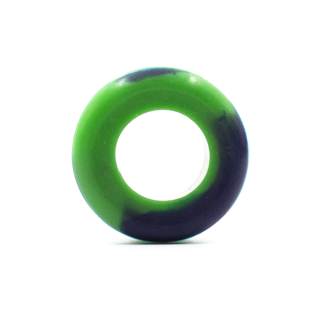 Grommet - Blue/Green Silicone Grommet The Bong Shop