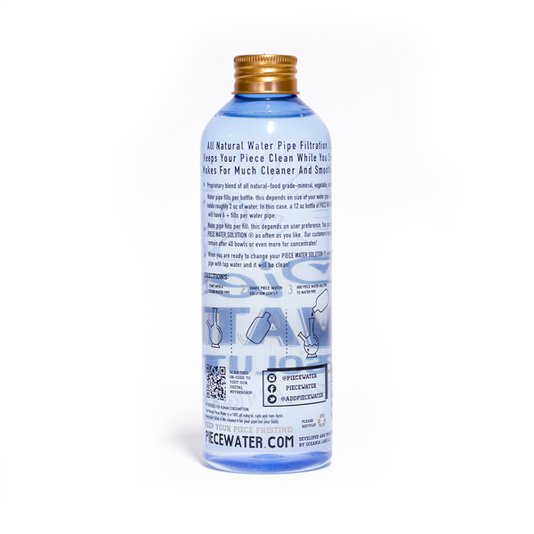 PIECE WATER SOLUTION 12oz BOTTLE Piece Water Solution