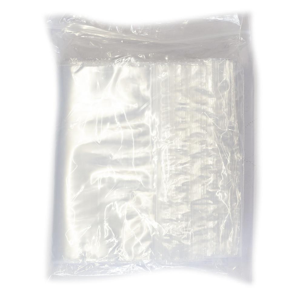 PLASTIC BAG ZIP - 150mmX205mm RED STRIPE P/S BAG (100) The Bong Shop