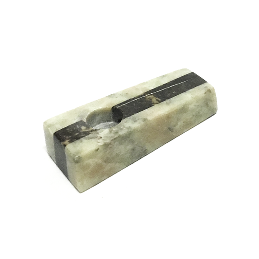 SOAPSTONE CARVED FLAT PIPE The Bong Shop