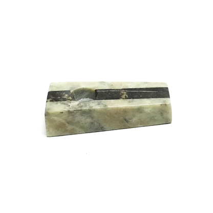 SOAPSTONE CARVED FLAT PIPE The Bong Shop