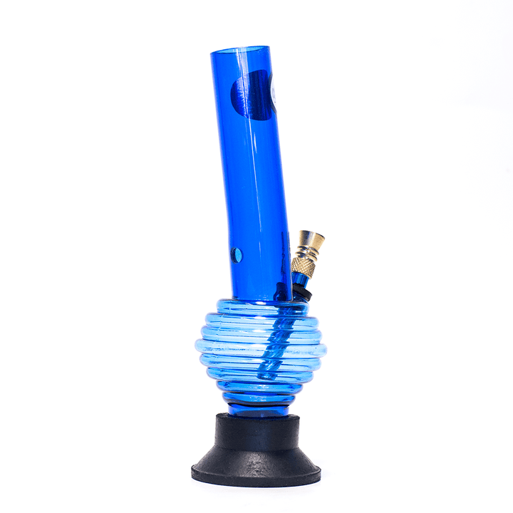 Acrylic Rim Bong - Blue Waterfall