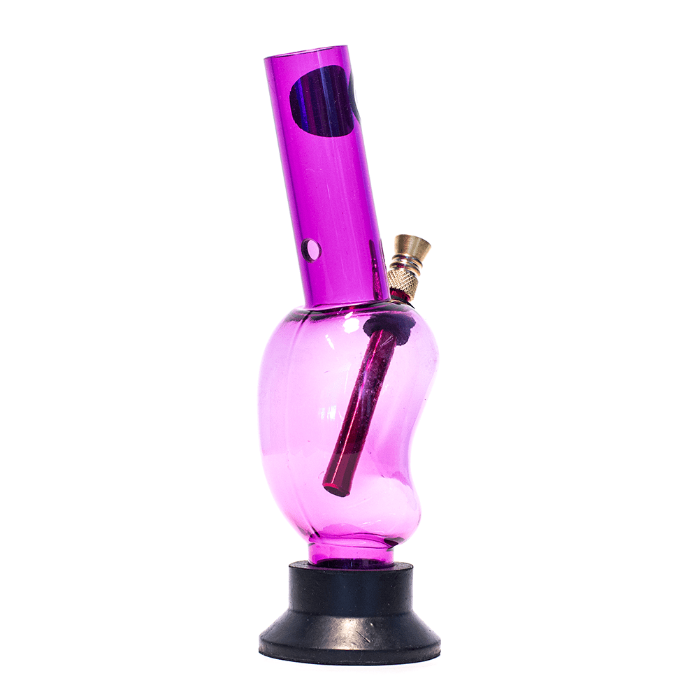Acrylic Mango Bong - Purple Waterfall