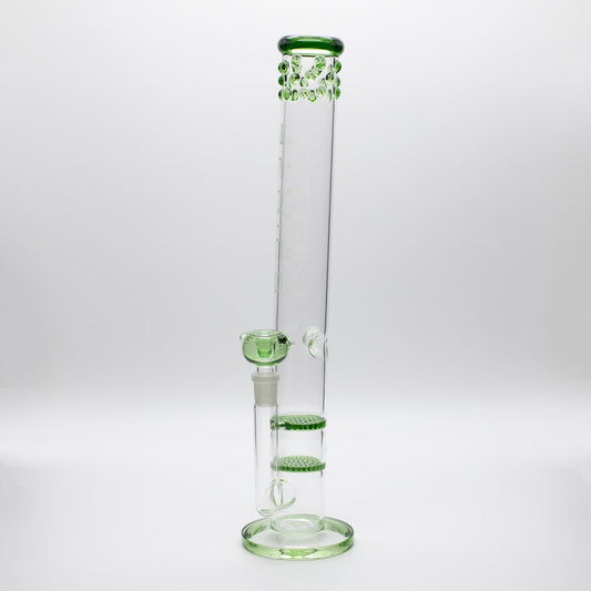 Titan Series | Dots Honeycomb Glass Bong Waterfall