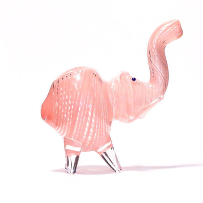 PIPE - GLASS ELEPHANT PINK SWIRLS The Bong Shop