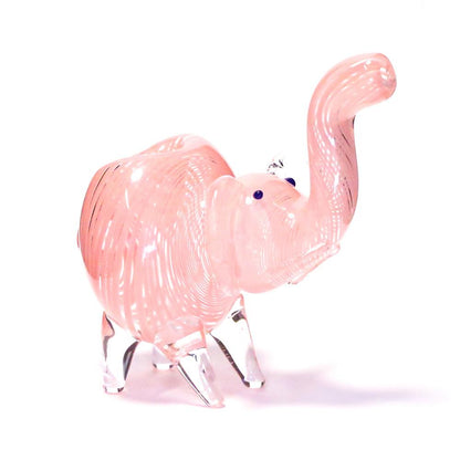 PIPE - GLASS ELEPHANT PINK SWIRLS The Bong Shop