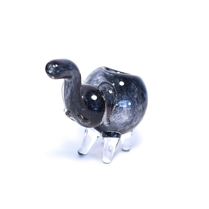 PIPE - GLASS ELEPHANT SOLID BLACK The Bong Shop