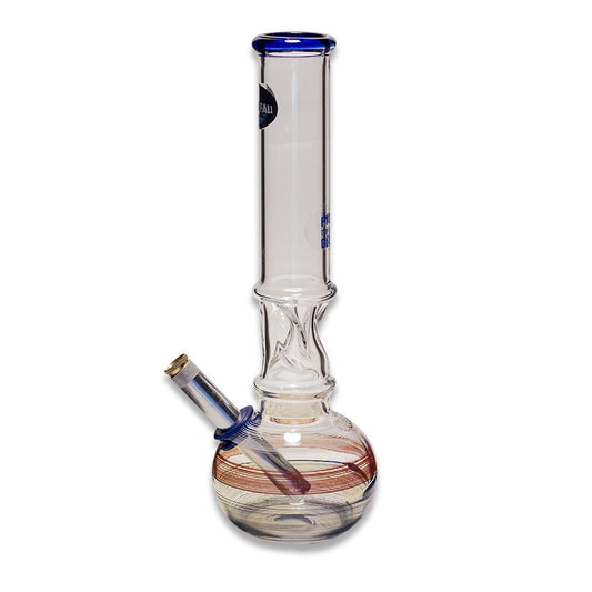 Twisted Blue Rim Glass Bong The Bong Shop