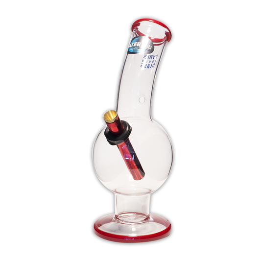 Baby Bubble Glass Bong - Red Waterfall