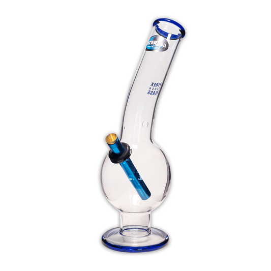 Pappa Bubble Blue Glass Bong Waterfall