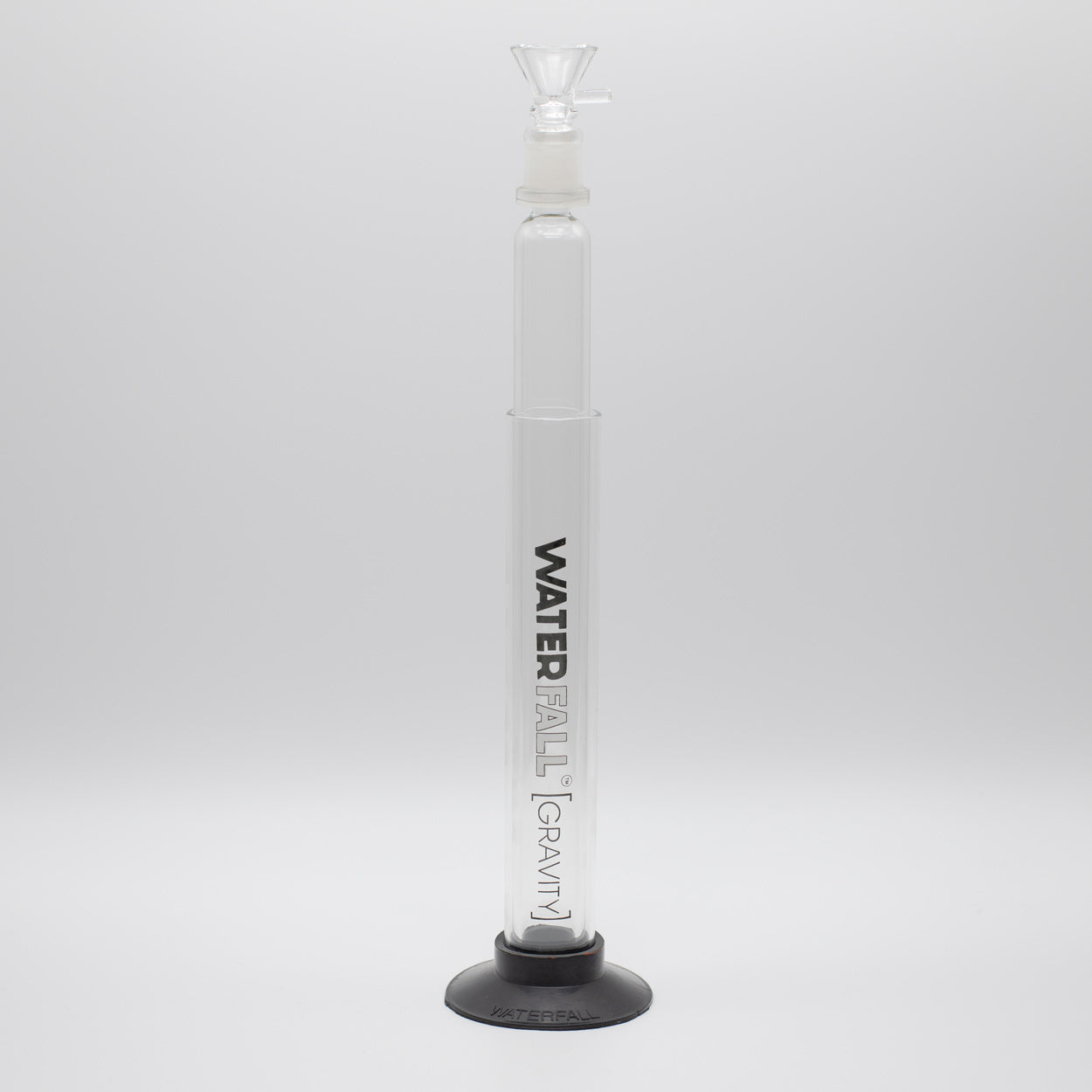 WATERFALL GRAVITY GLASS PIPE 37CM BLACK BASE Waterfall