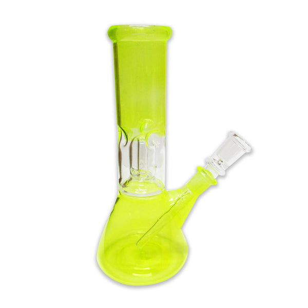 Glass Percolator Beaker Bong - Yellow Waterfall