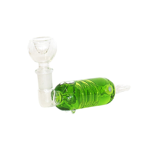 PIPE - GLASS LIQUID COOLER GREEN The Bong Shop
