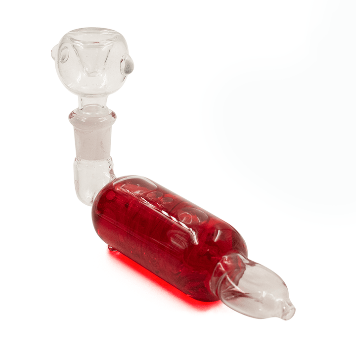 PIPE - GLASS LIQUID COOLER RED The Bong Shop
