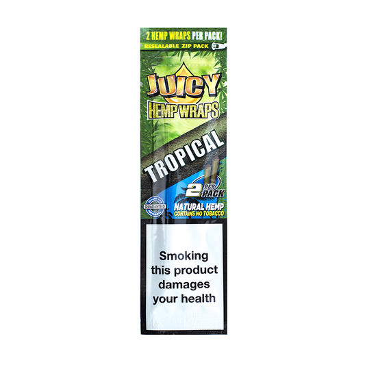 JUICY JAY'S HEMP WRAPS TROPICAL PASSION - 2 PACK Juicy Jay's