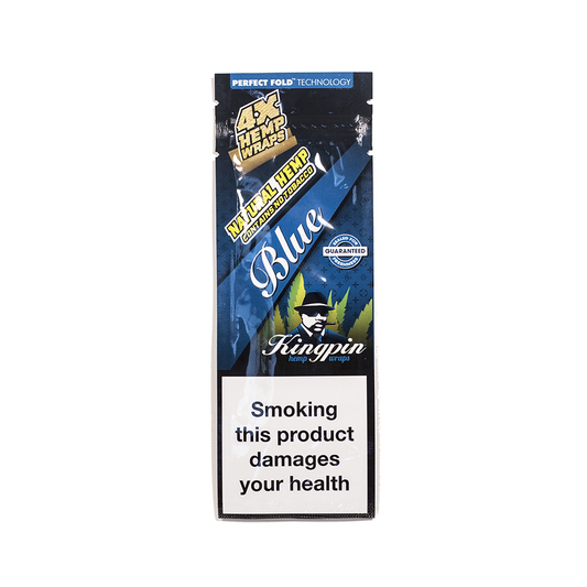 KINGPIN HEMP WRAP - BLUEBERRY 4x NO TOBACCO Kingpin