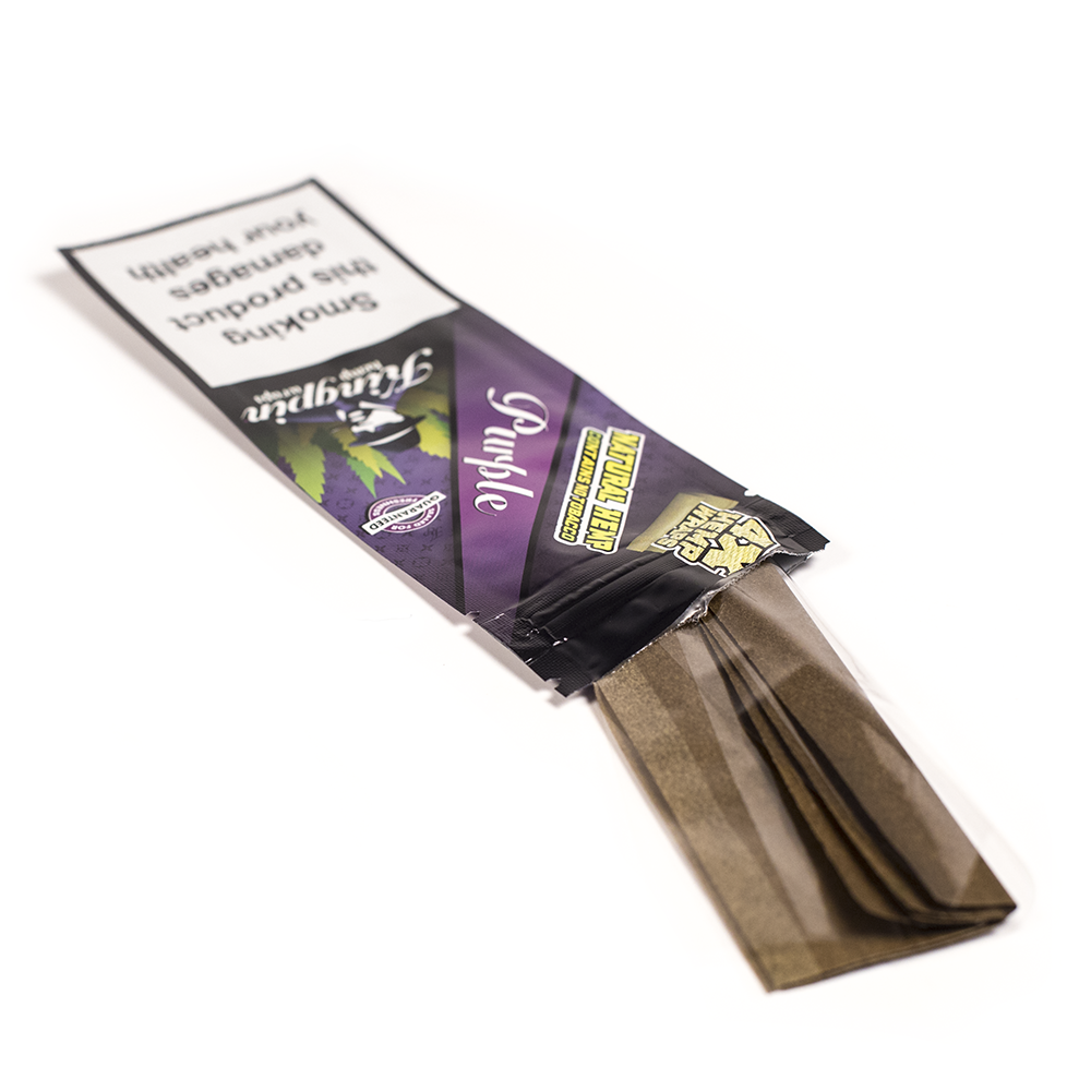 KINGPIN HEMP WRAP - GRAPE 4x NO TOBACCO Kingpin