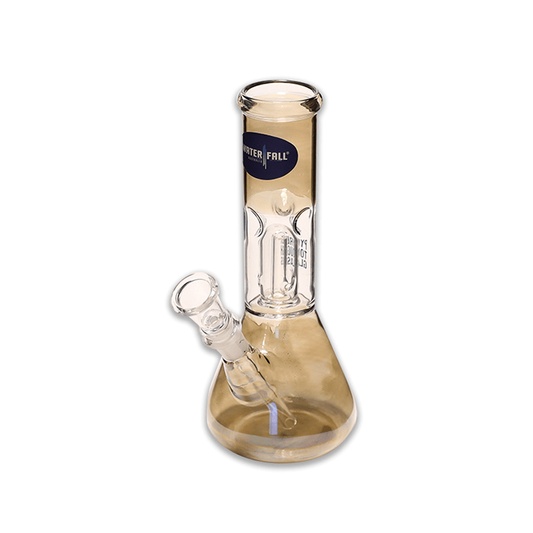 Smokey Mini Glass Bong - Black Waterfall