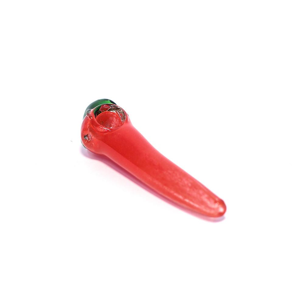 PIPE - GLASS CHILLI RED The Bong Shop