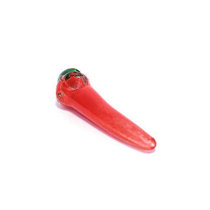 PIPE - GLASS CHILLI RED The Bong Shop