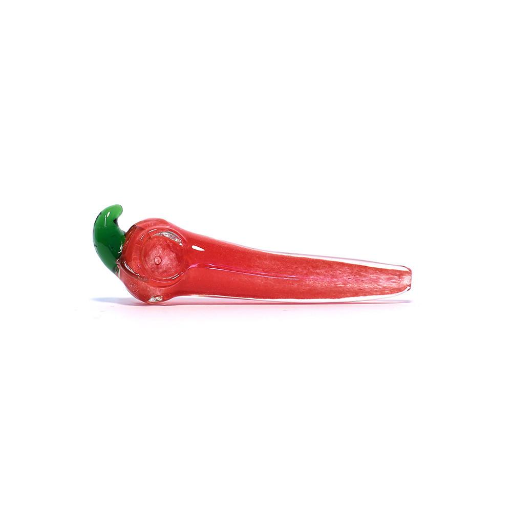 PIPE - GLASS CHILLI RED The Bong Shop