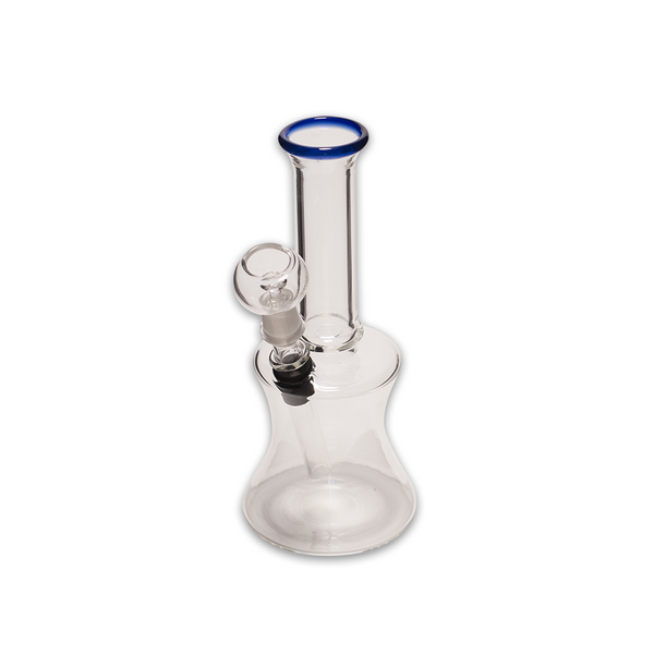 Curved Cylinder Oil Burner Glass Bong Waterfall