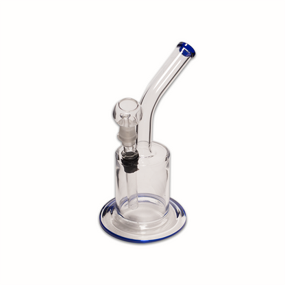 20cm Cylinder Bent Neck Dab Rig & Herb Bong The Bong Shop