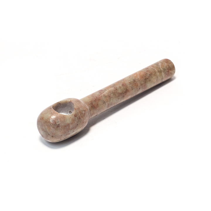 PIPE - SOAPSTONE 10CM CYLINDRICAL The Bong Shop