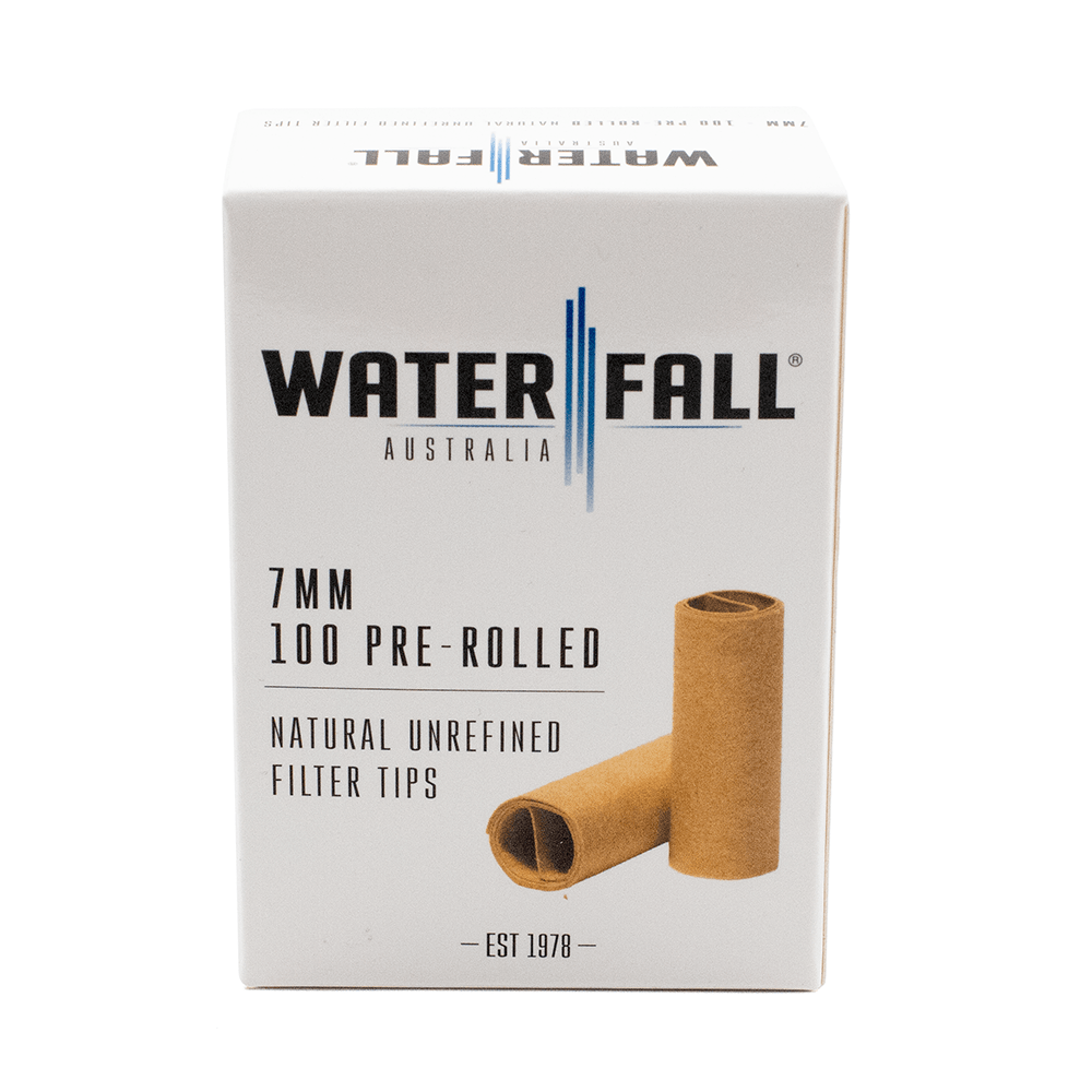 WATERFALL | PREROLLED TIPS BOX OF 100 7mm x 18mm L Waterfall