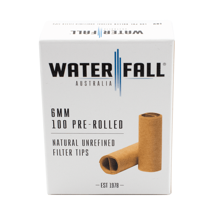 WATERFALL | PREROLLED TIPS BOX OF 100 6mm x 18mm L Waterfall
