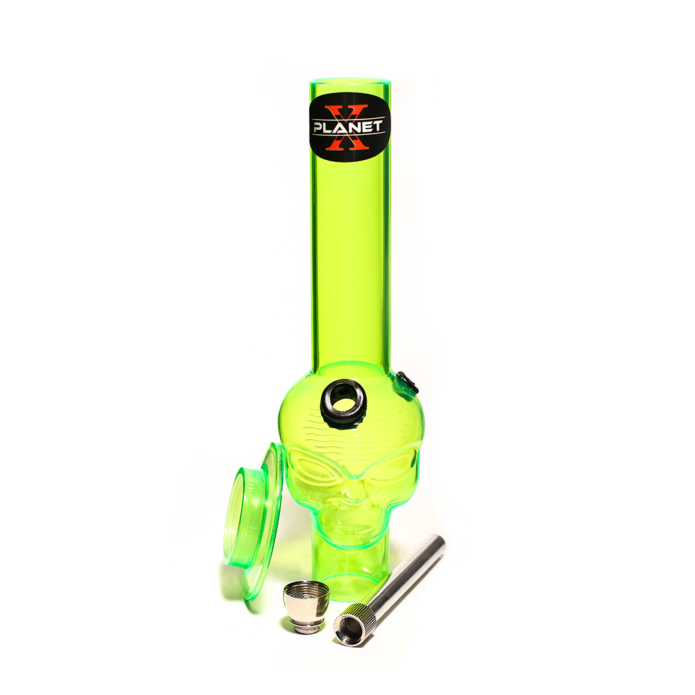 Alien Leader Mini Acrylic Bong - Green Planet X
