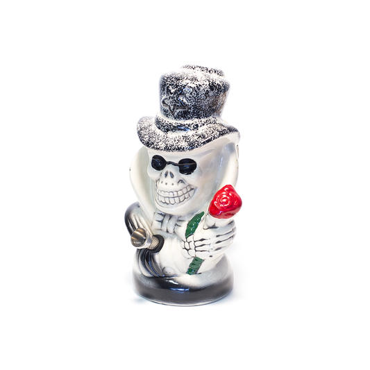 Slash Skull Ceramic Bong - Black Hat The Bong Shop