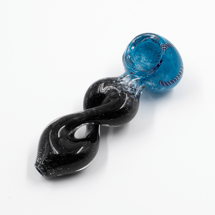 PIPE - GLASS DRY TWISTER BLACK The Bong Shop
