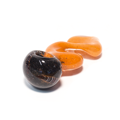 PIPE - GLASS DRY TWISTER ORANGE The Bong Shop