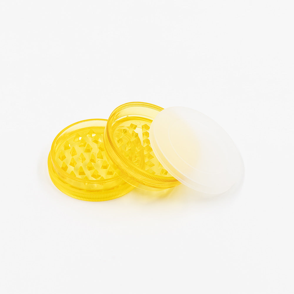 GRINDER - ACRYLIC 62mm D x 26mm 2 PART PLUS CAP The Bong Shop