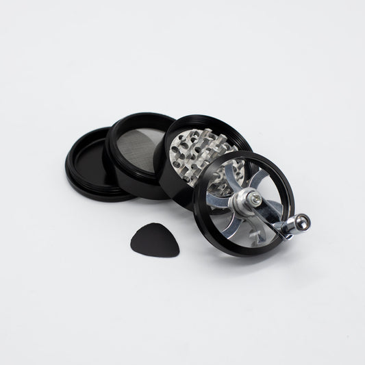 Aluminium Mill Grinder - Black (63mm) Waterfall