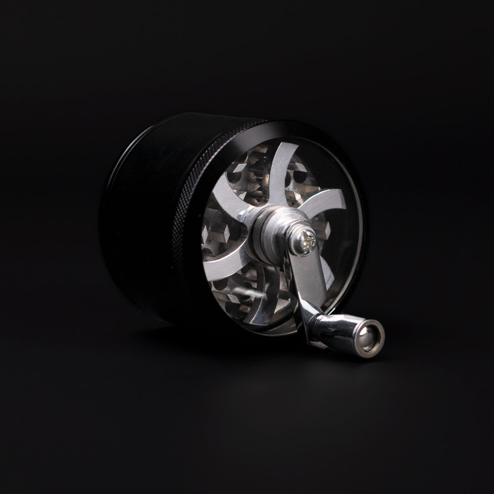 Aluminium Mill Grinder - Black (63mm) Waterfall
