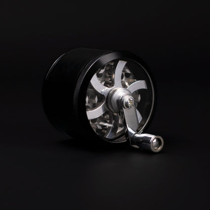 Aluminium Mill Grinder - Black (63mm) Waterfall