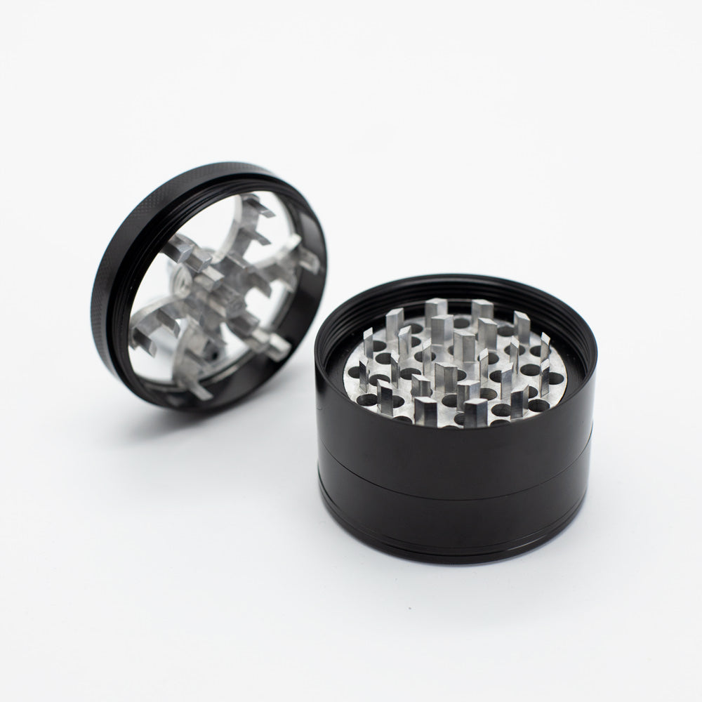 Aluminium Mill Grinder - Black (63mm) Waterfall