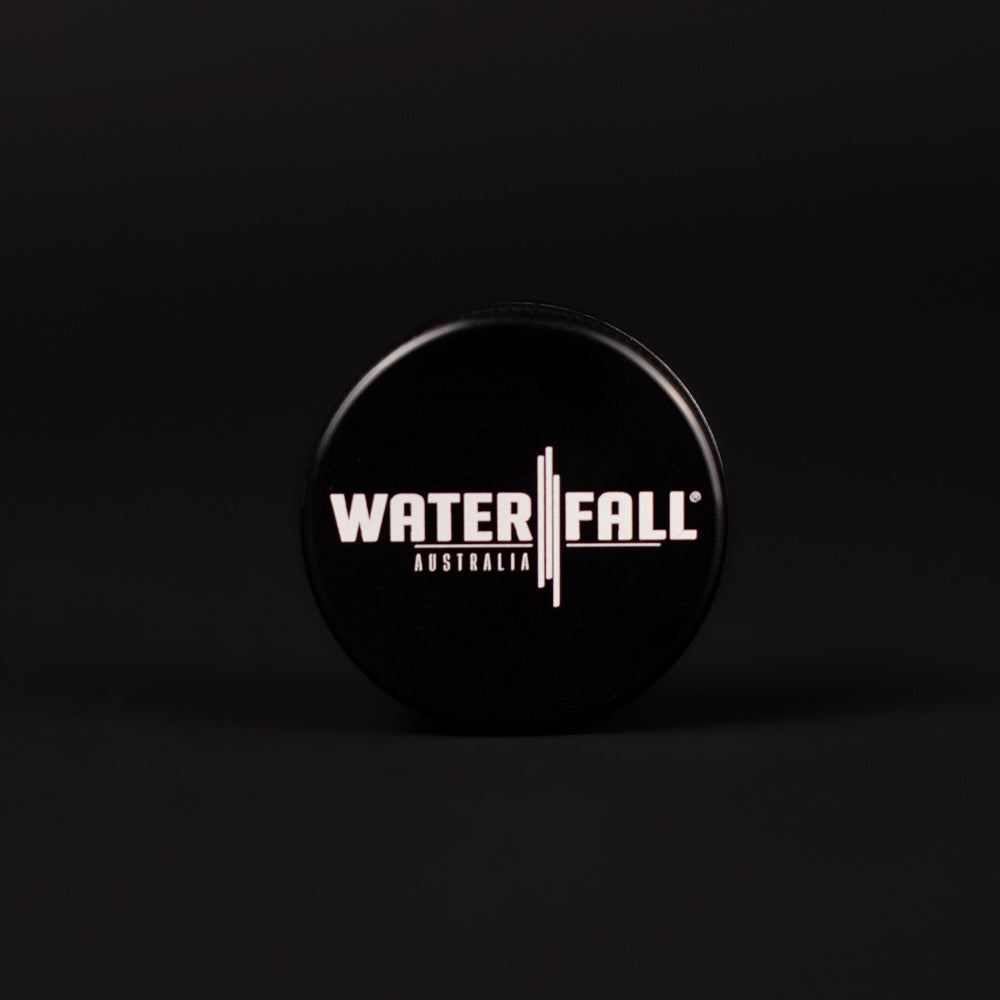 Two-Part Aluminium Grinder - Gloss Black (40mm) Waterfall