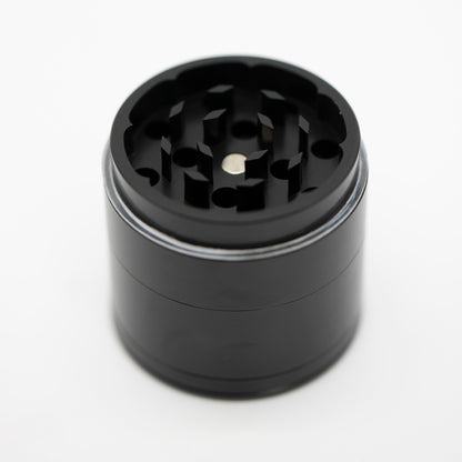Four-Part Aluminium Grinder with Removable Screen - Gloss Black (43mm) Waterfall