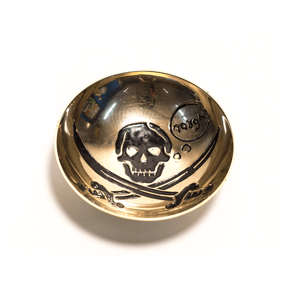 BRASS BOWL WITH SKULL 4 INCHES The Bong Shop